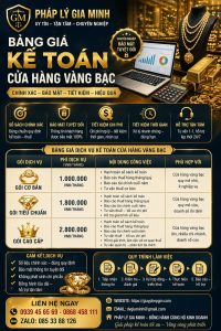 dịch vụ kế toán kinh doanh vàng tại long an