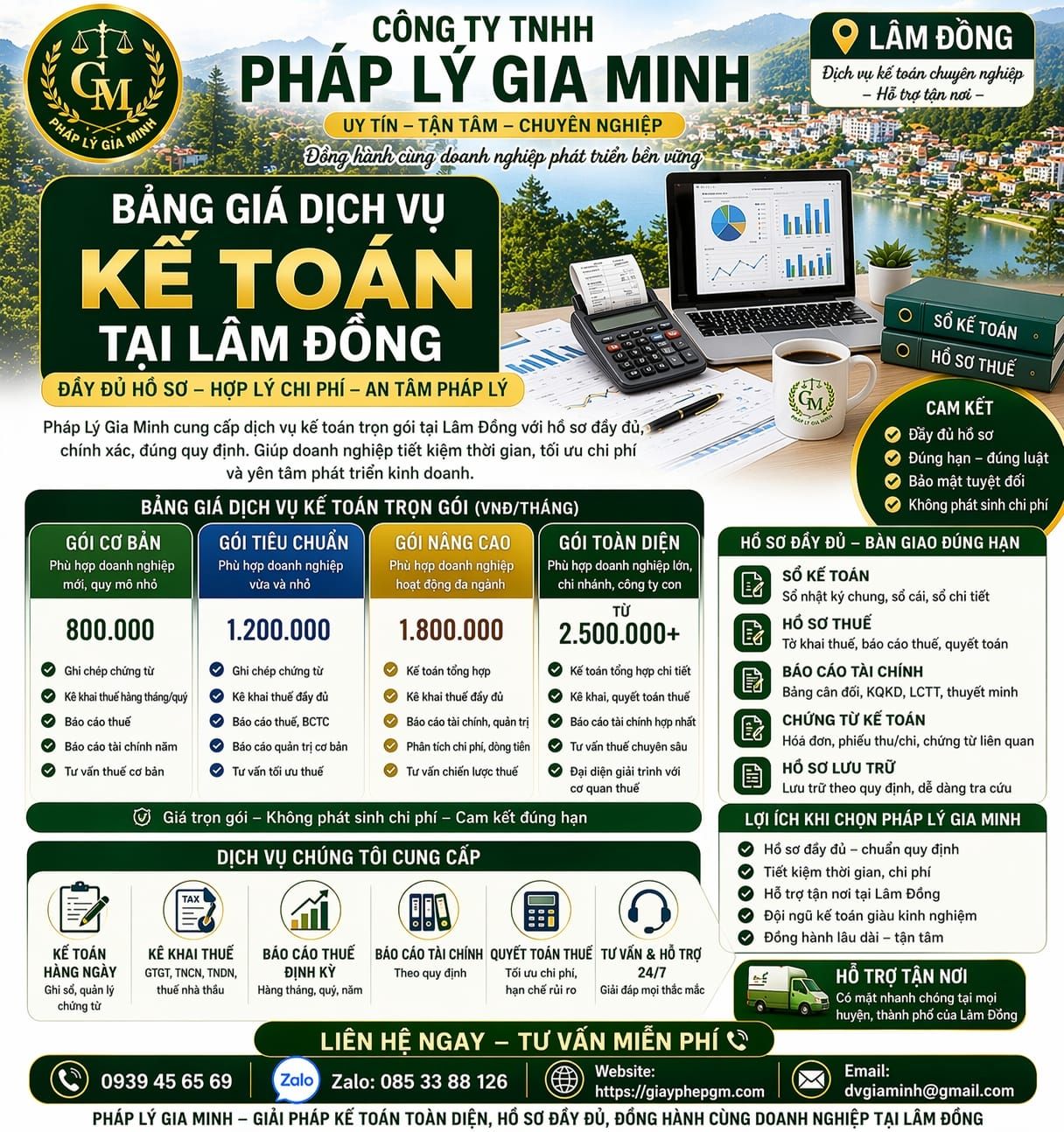 dịch vụ kế toán tại lâm đồng cho công ty xây dựng
