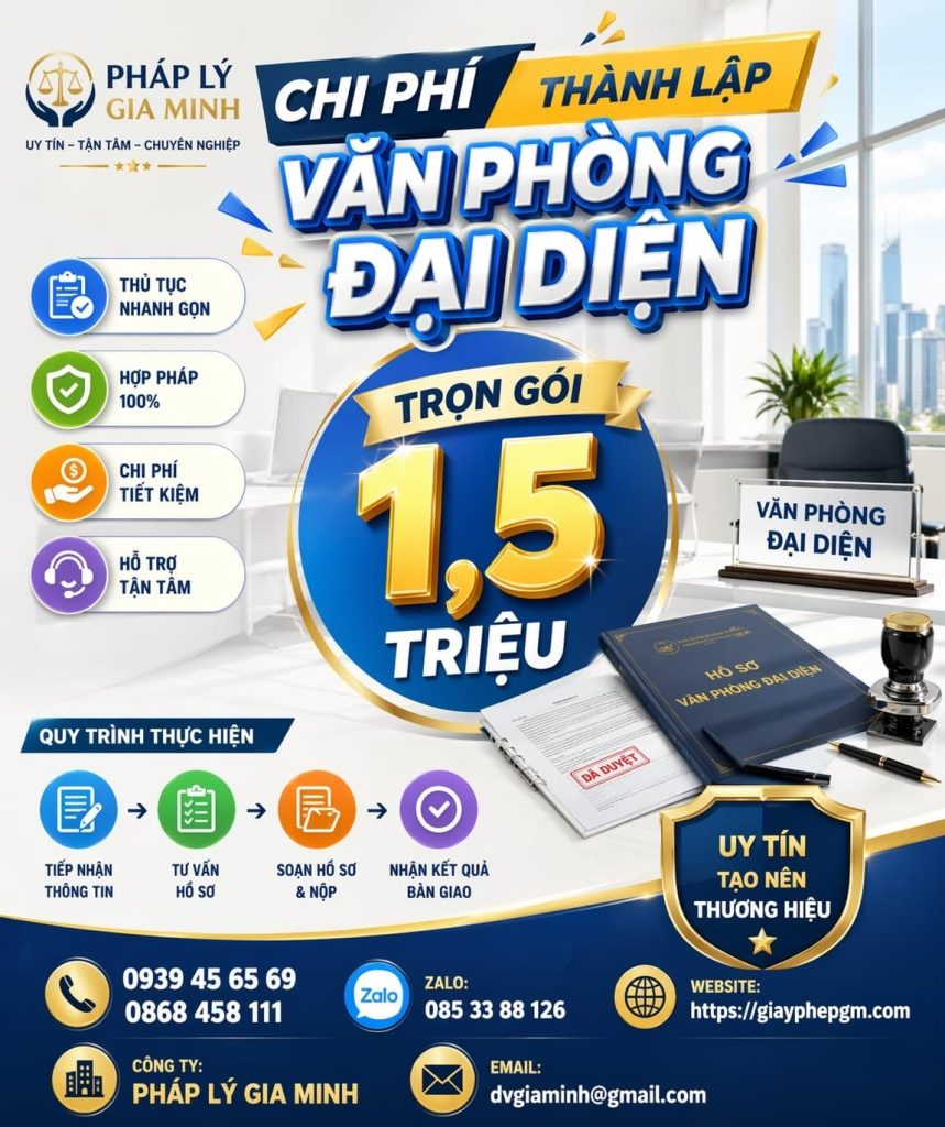 dịch vụ mở văn phòng đại diện tại an giang