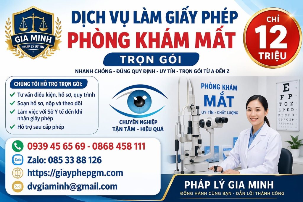 điều kiện thành lập phòng khám mắt tại quảng ninh