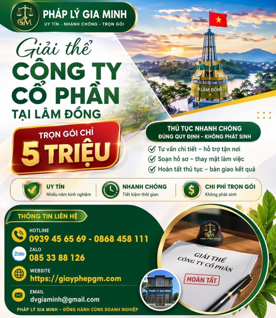 giải thể công ty tại lâm đồng do kinh doanh thua lỗ