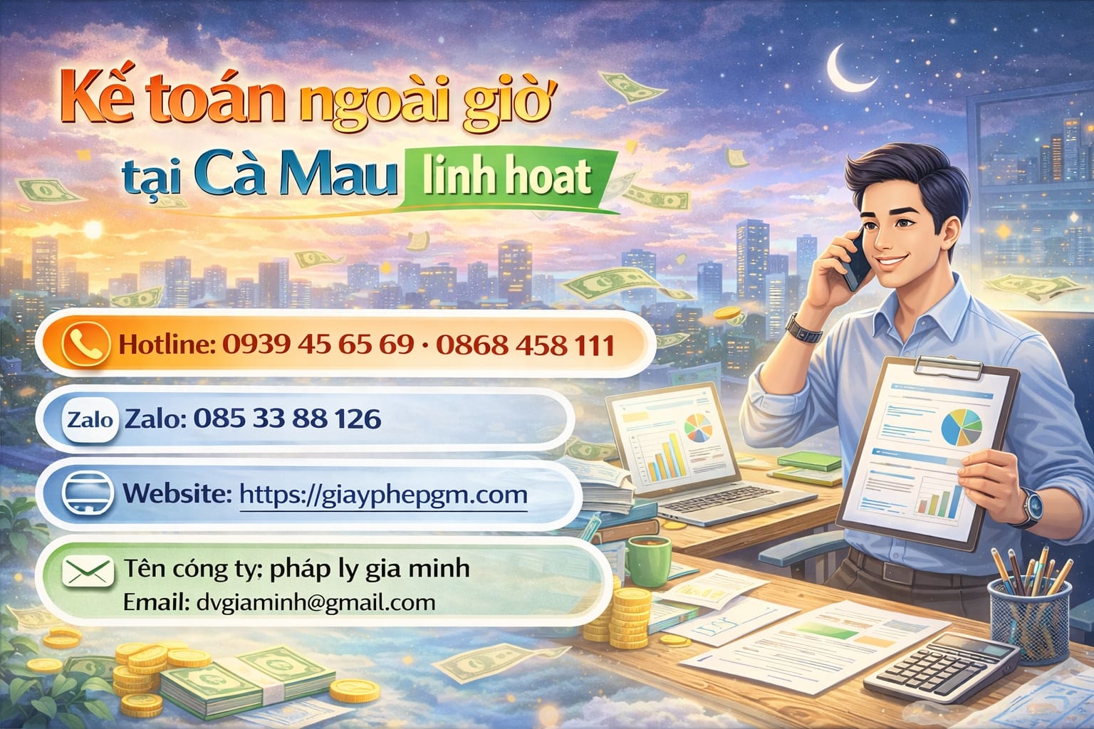 kế toán doanh nghiệp tại cà mau