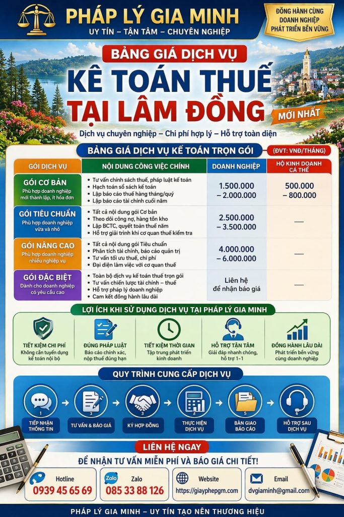 Kế toán doanh nghiệp xây dựng tại Lâm Đồng uy tín