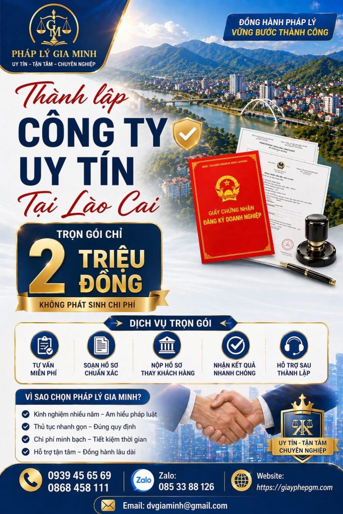 mở công ty bán hàng online tại lào cai