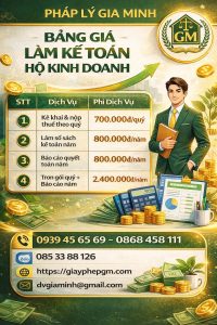 Nhận làm sổ sách hộ kinh doanh tại hà nội