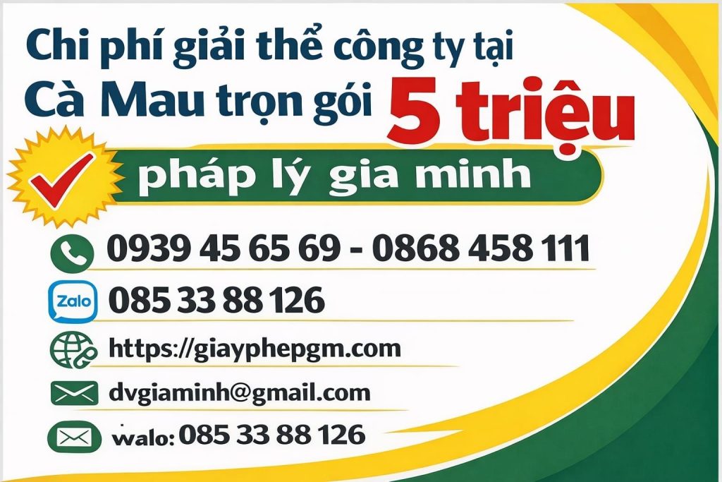 quy trình đóng mã số thuế công ty tại cà mau