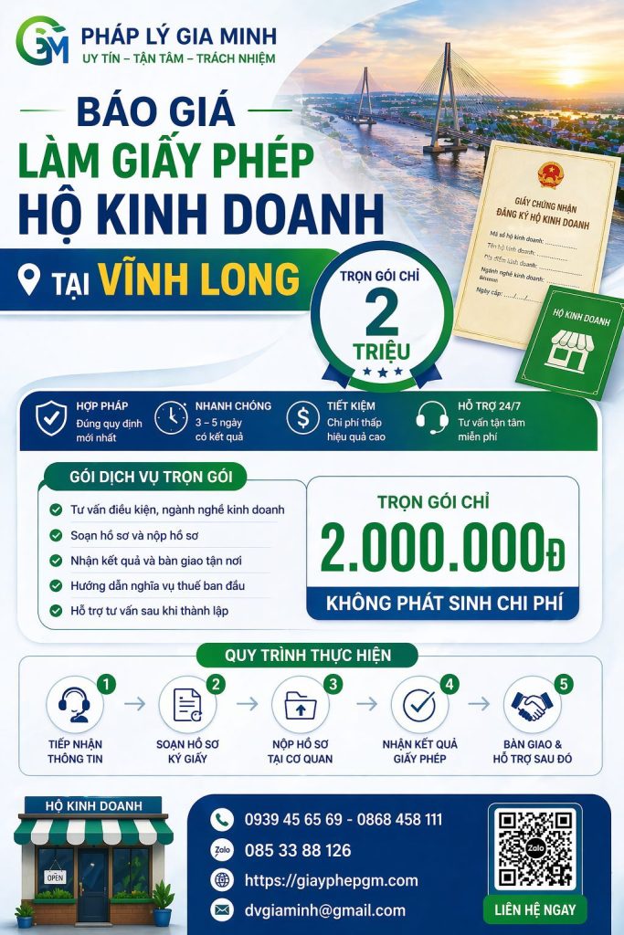 thành lập hộ kinh doanh cửa hàng điện thoại tại vĩnh long