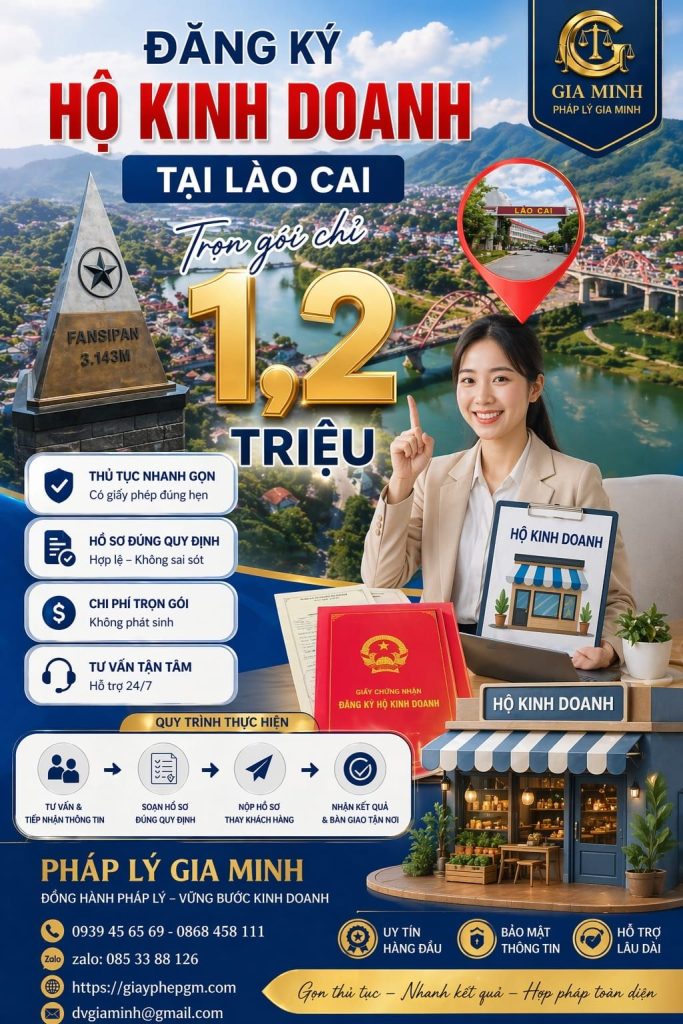 thủ tục thành lập hộ kinh doanh tại lào cai
