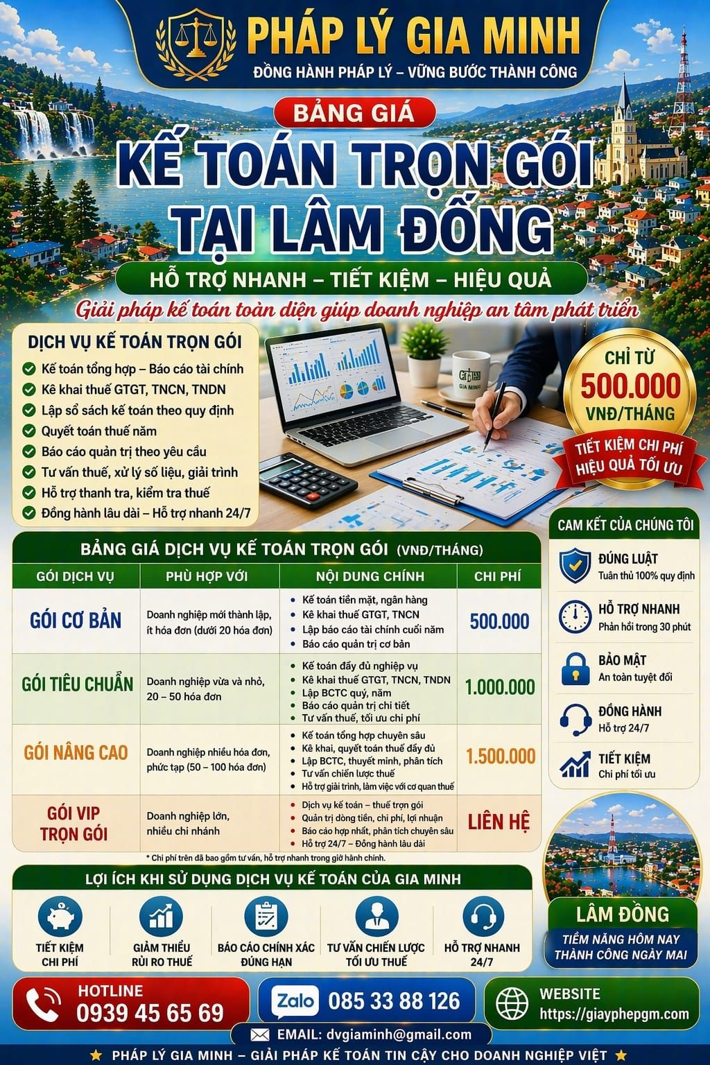 Thuê kế toán giá rẻ tại Lâm Đồng cho doanh nghiệp nhỏ