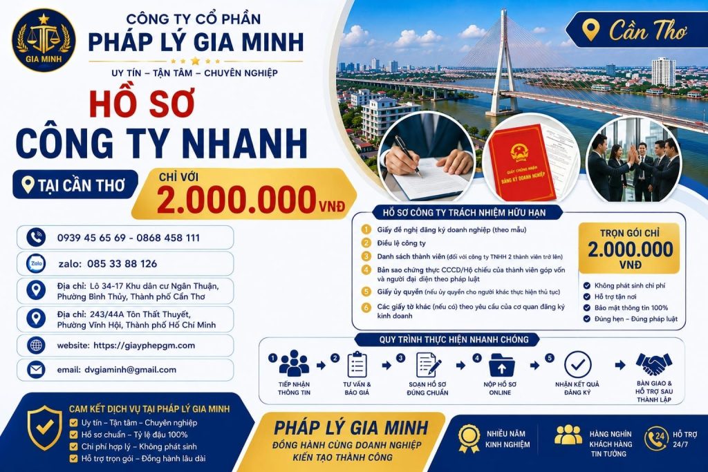 Công ty tư vấn thành lập doanh nghiệp tại Cần Thơ