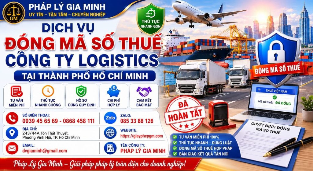 Dịch vụ đóng mã số thuế công ty logistics tại TPHCM