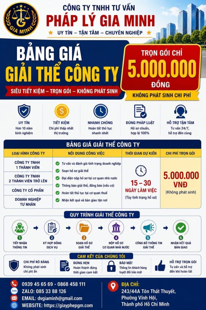 Dịch vụ giải thể công ty phân bón tại Đồng Tháp