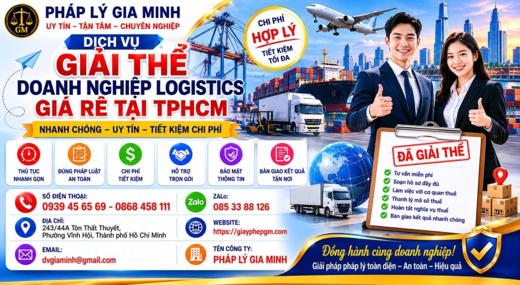 Dịch vụ giải thể doanh nghiệp logistics giá rẻ tại TPHCM