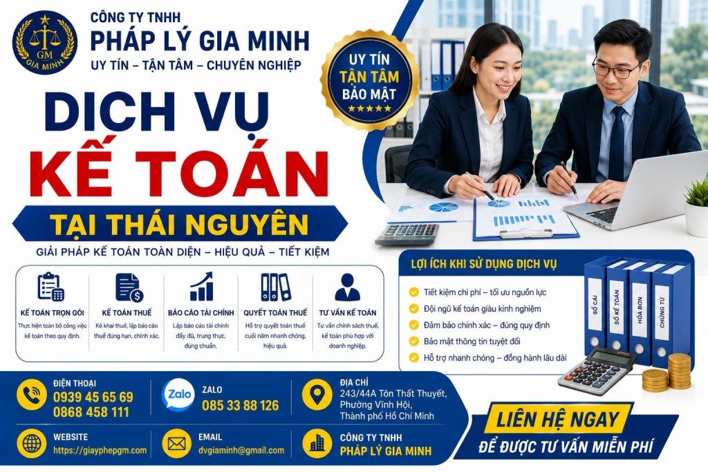 Dịch vụ kế toán tại Thái Nguyên