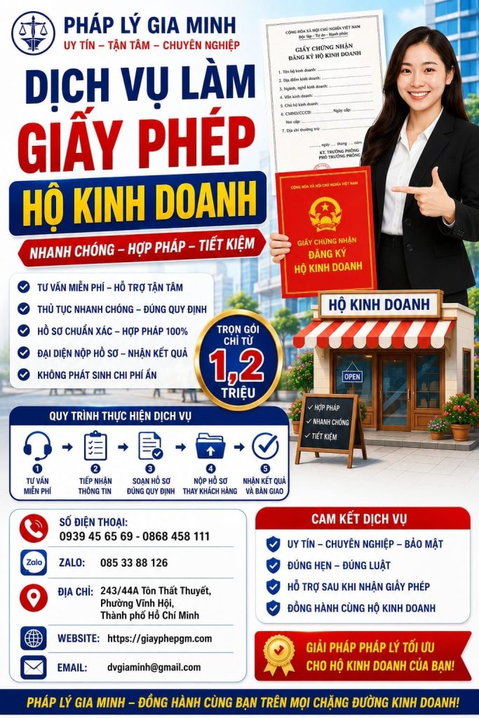 Dịch vụ thành lập hộ kinh doanh tại Trà Vinh