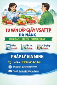 Dịch vụ xin giấy phép vệ sinh an toàn thực phẩm tại Đà Nẵng