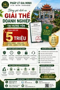 Giải thể doanh nghiệp tư nhân tại Hưng Yên