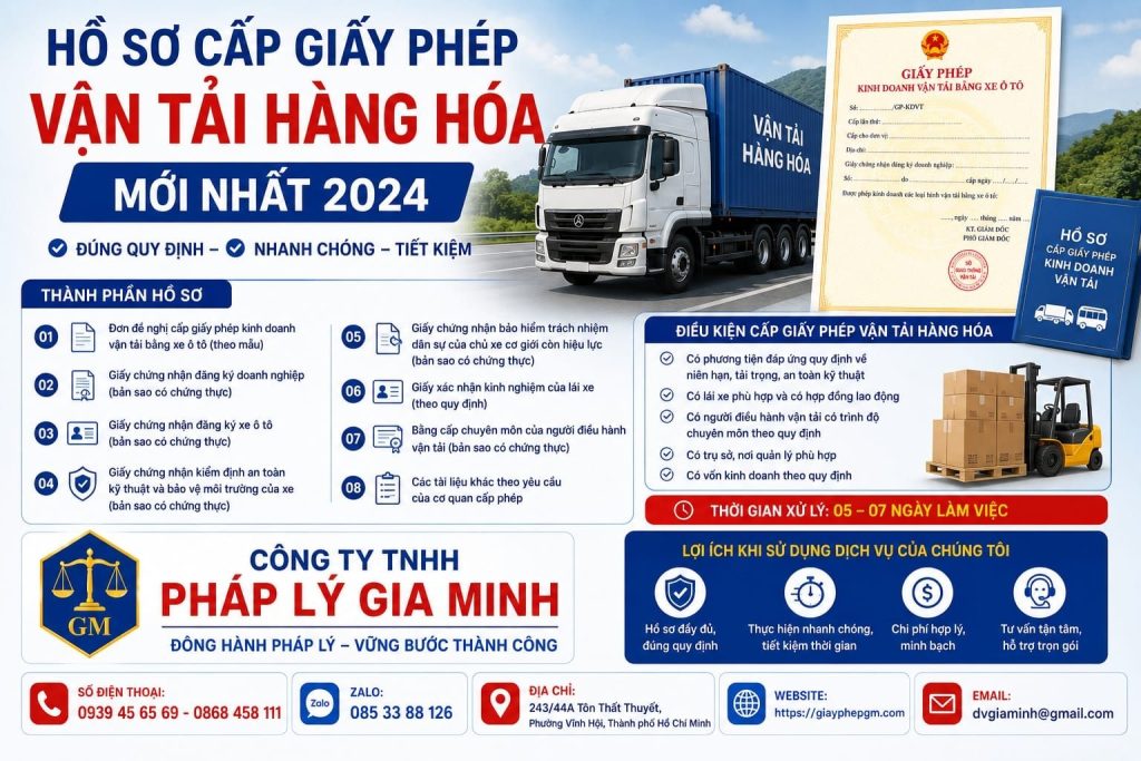 Hồ sơ xin giấy phép vận tải hàng hóa gồm những gì