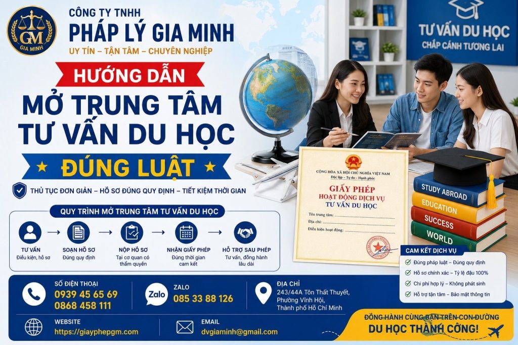 Hướng dẫn mở trung tâm tư vấn du học đúng luật