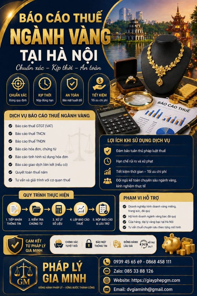 Kế toán doanh nghiệp vàng tại Hà Nội chuyên nghiệp