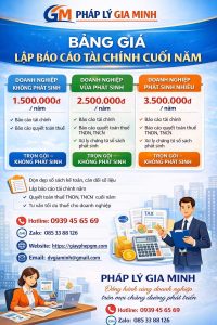 Lập báo cáo tài chính cho doanh nghiệp mỹ phẩm