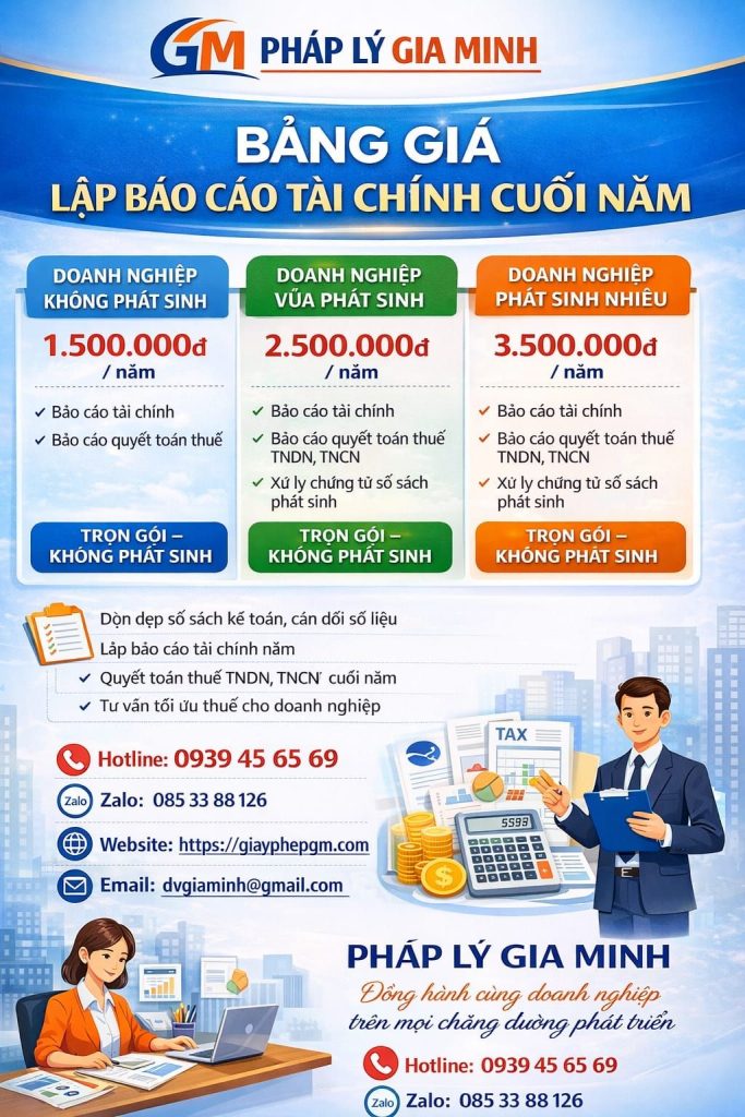 Lập báo cáo tài chính cho doanh nghiệp mỹ phẩm
