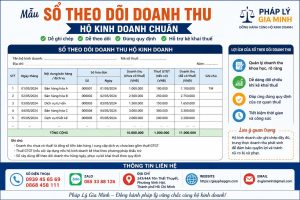 Mẫu sổ theo dõi doanh thu hộ kinh doanh