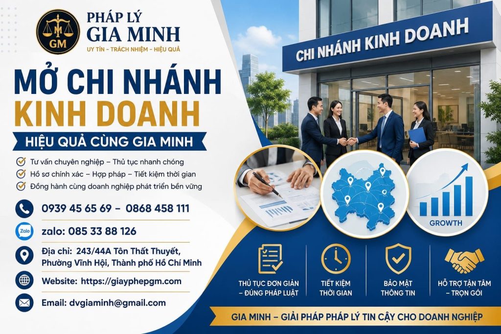 Mở chi nhánh kinh doanh hiệu quả cùng Gia Minh