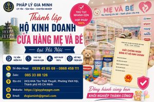 Thành lập hộ kinh doanh cửa hàng mẹ và bé tại Hà Nội