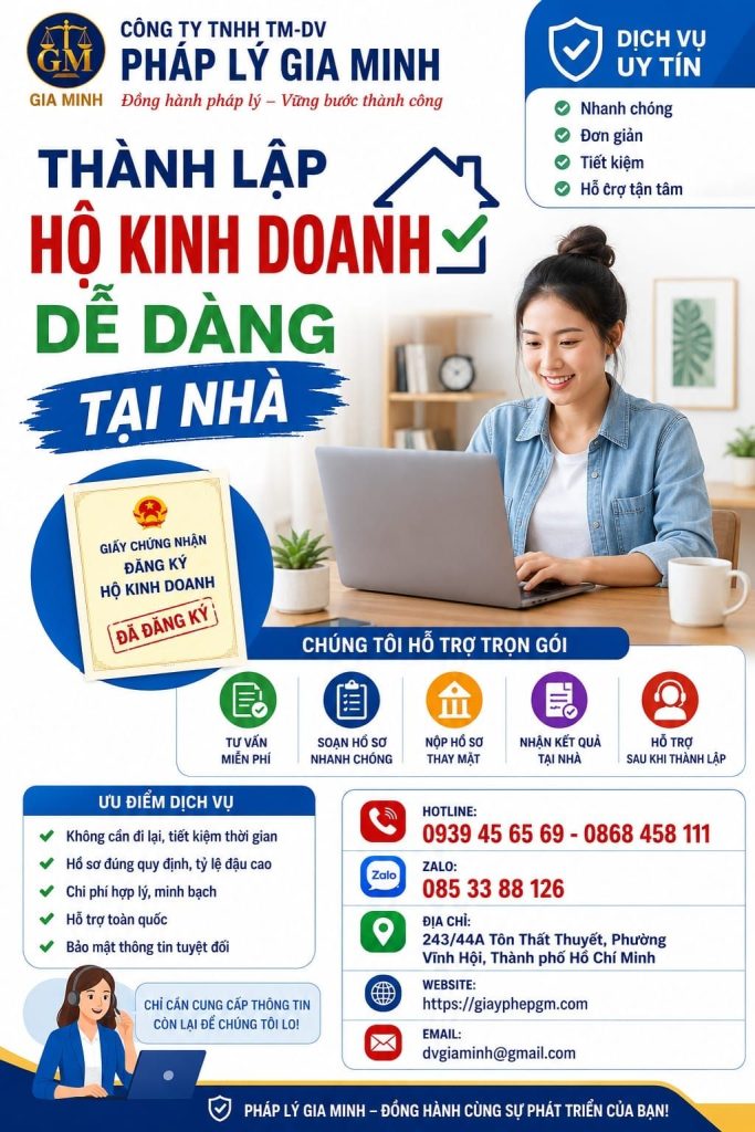 Thành lập hộ kinh doanh điện máy tại TPHCM