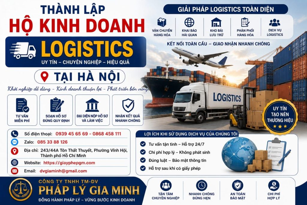 Thành lập hộ kinh doanh logistics tại Hà Nội