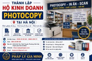 Thành lập hộ kinh doanh photocopy tại Hà Nội