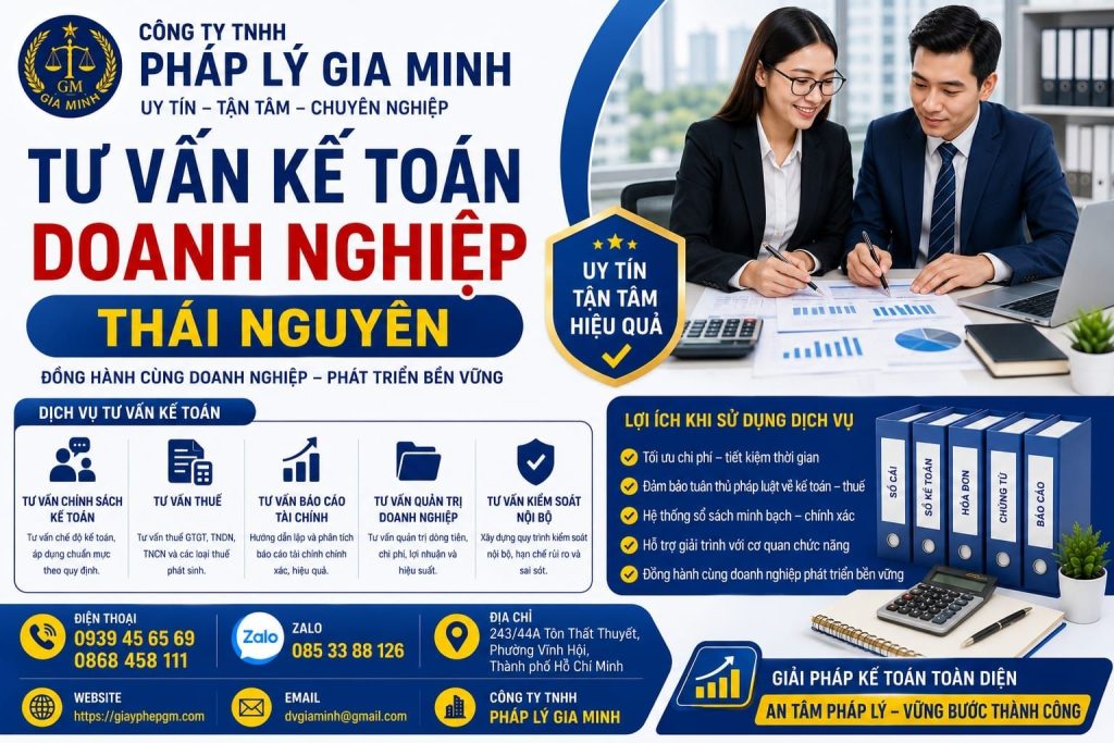 Tư vấn kế toán doanh nghiệp Thái Nguyên