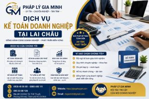 Dịch vụ kế toán doanh nghiệp tại Lai Châu