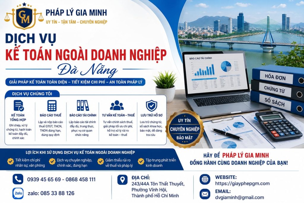 Dịch vụ kế toán ngoài doanh nghiệp Đà Nẵng