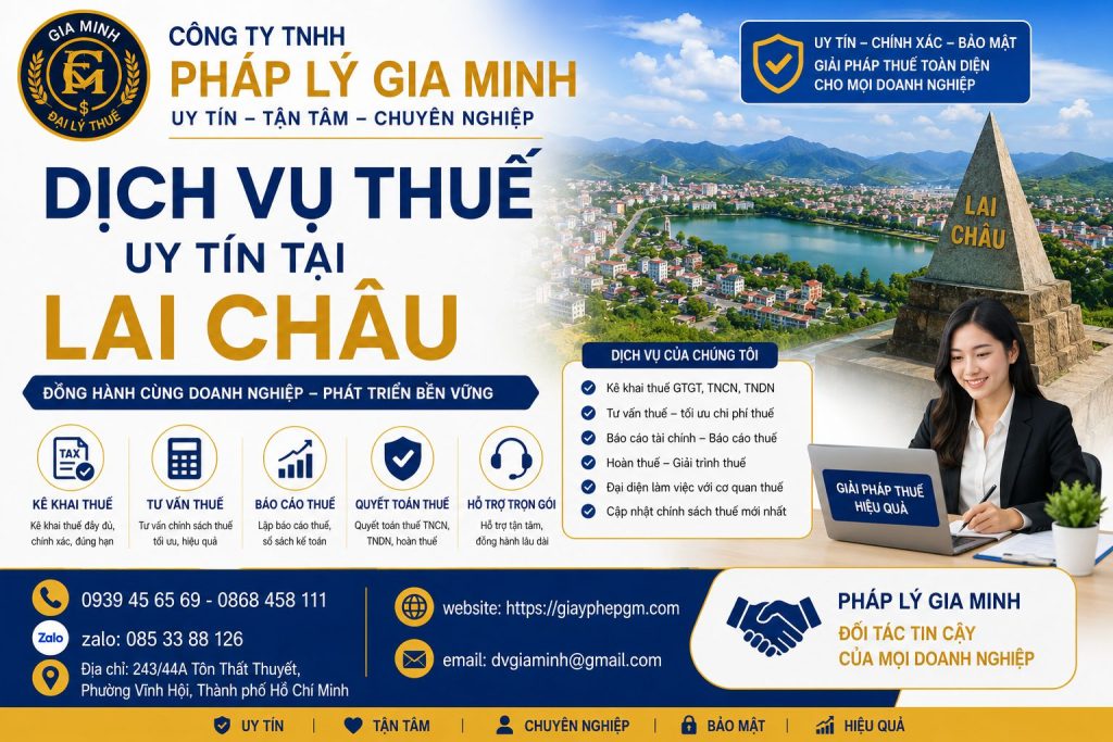 Dịch vụ thuế uy tín tại Lai Châu