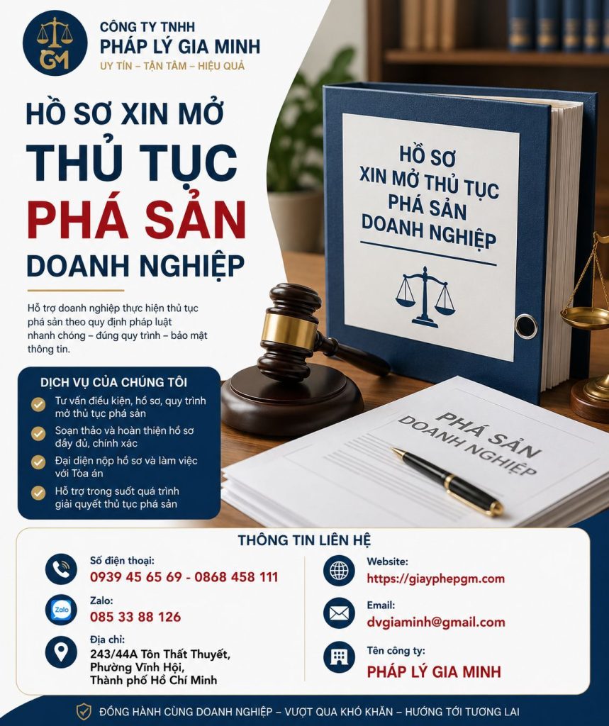 Hồ Sơ Xin Mở Thủ Tục Phá Sản Doanh Nghiệp Mới Nhất 2026 1 Hồ Sơ Xin Mở Thủ Tục Phá Sản Doanh Nghiệp