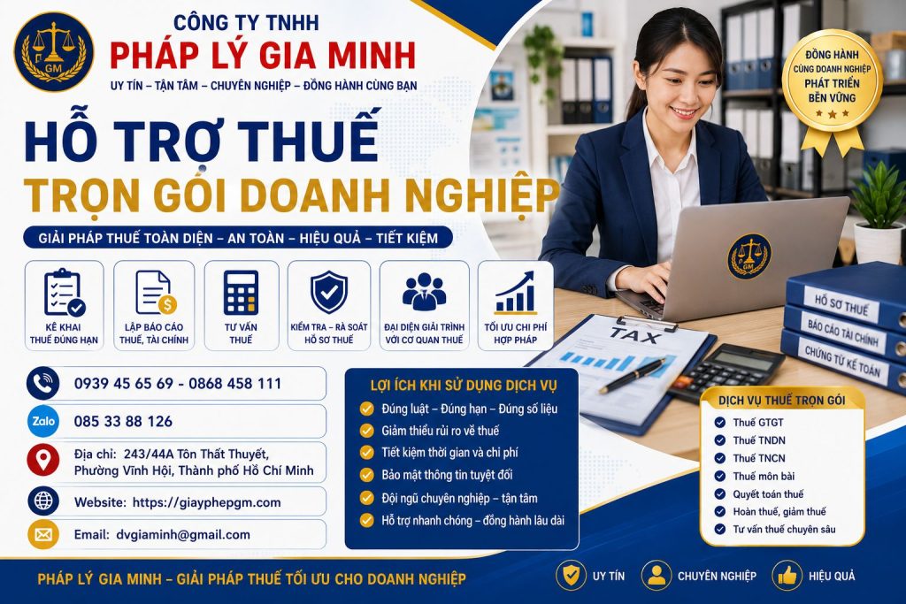 Hỗ trợ thuế trọn gói doanh nghiệp