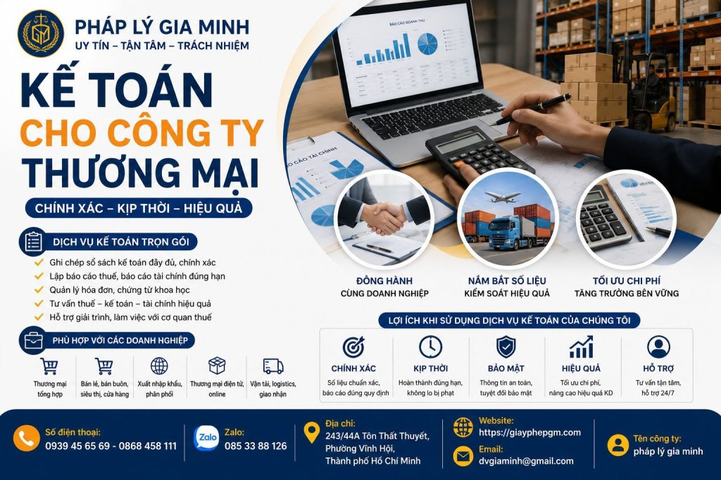 Kế toán cho công ty thương mại