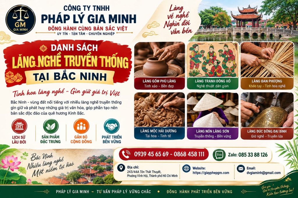 Danh sách làng nghề truyền thống tại Bắc Ninh