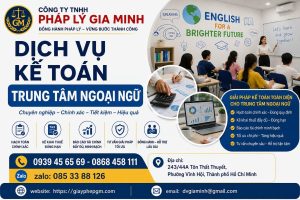 Dịch Vụ Kế Toán Trung Tâm Ngoại Ngữ