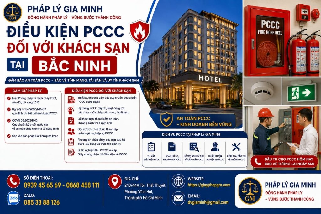 Điều kiện PCCC đối với khách sạn tại Bắc Ninh