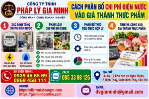Cách phân bổ chi phí điện nước vào giá thành thực phẩm