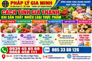 Cách tính giá thành khi sản xuất nhiều loại thực phẩm