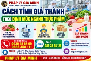 Cách tính giá thành theo định mức ngành thực phẩm