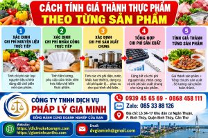 Cách tính giá thành thực phẩm theo từng sản phẩm