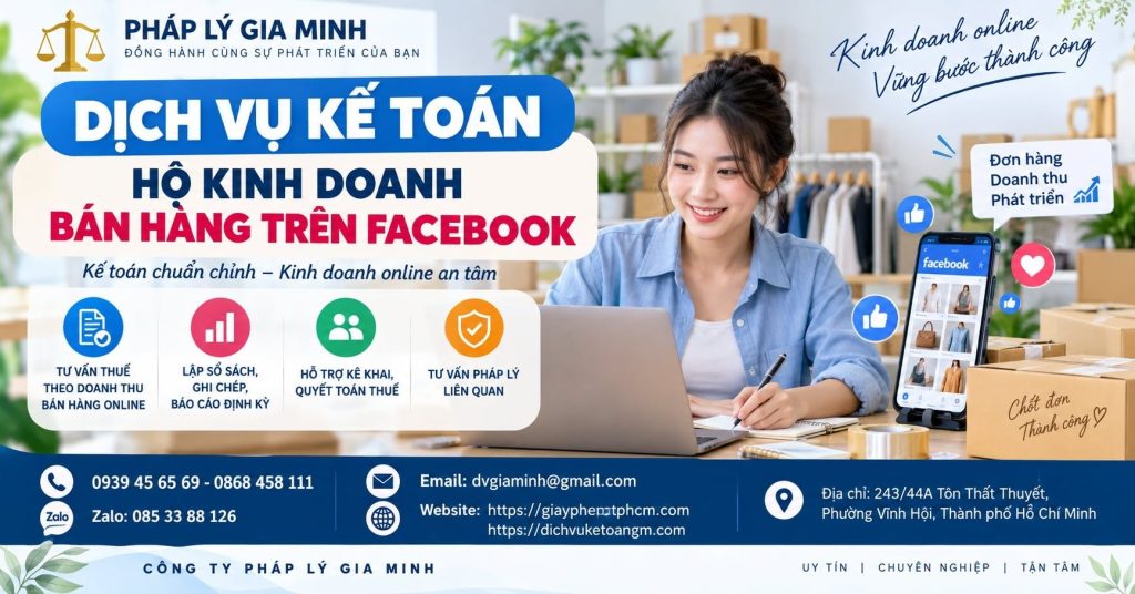 Dịch vụ kế toán hộ kinh doanh bán hàng trên Facebook