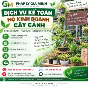 Dịch vụ kế toán hộ kinh doanh cây cảnh