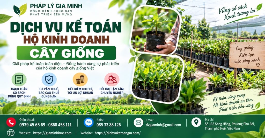 Dịch vụ kế toán hộ kinh doanh cây giống