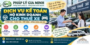 Dịch vụ kế toán hộ kinh doanh cho thuê xe